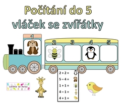 + - do 5 Vláček se zvířátky